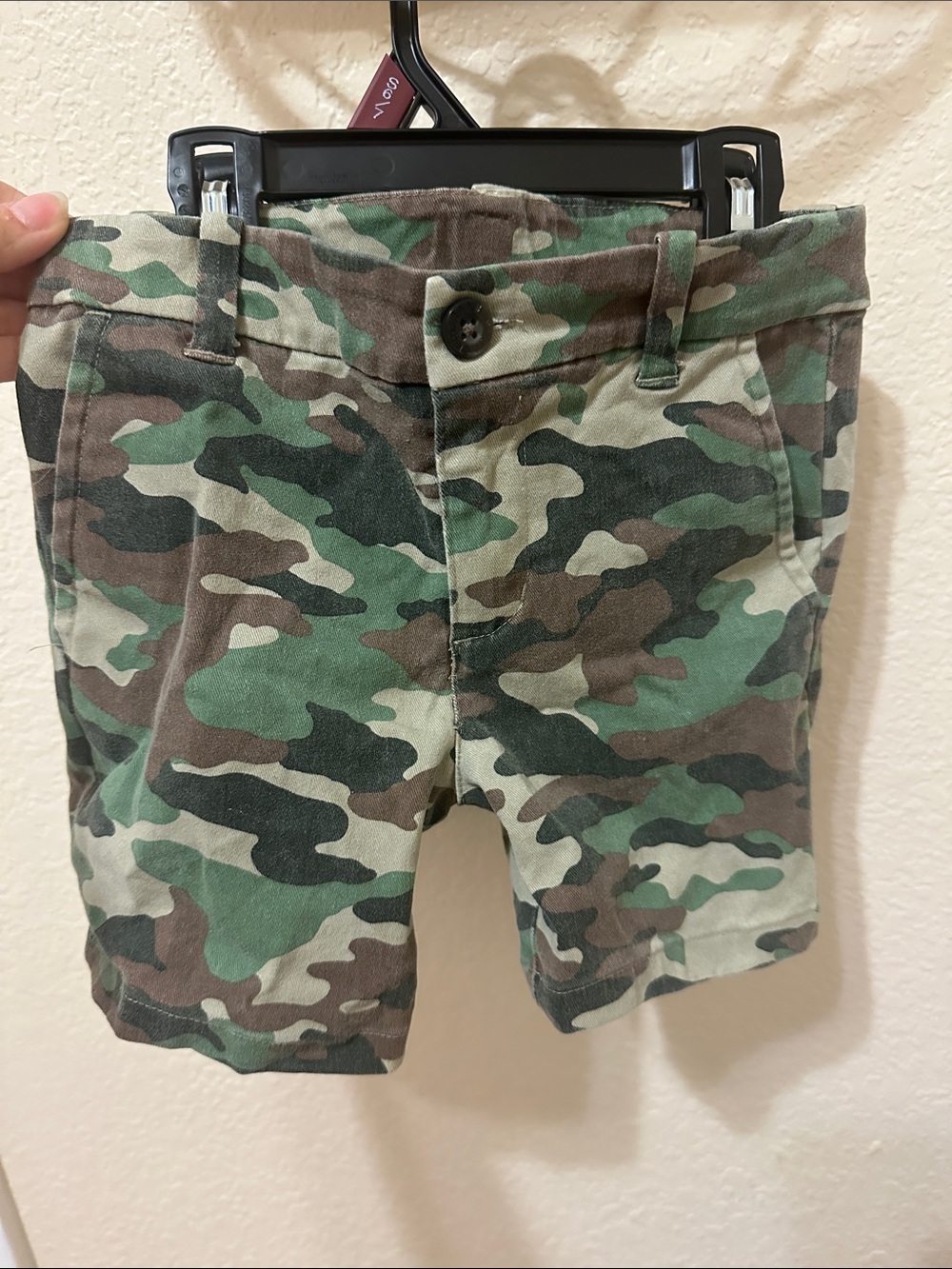 3/30$ Janie and Jack Green and Brown Camo Shorts